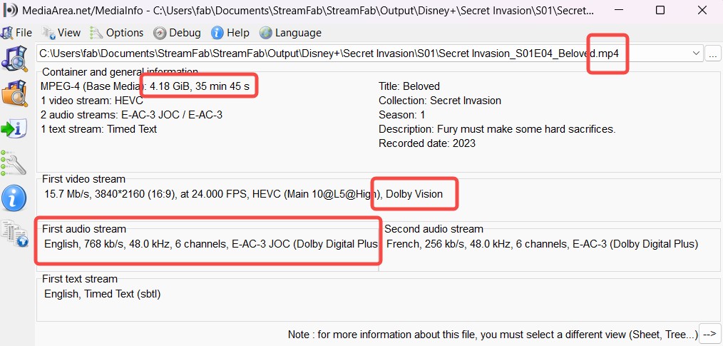 real 4k video file with Dolby vision and Dolby Atmos