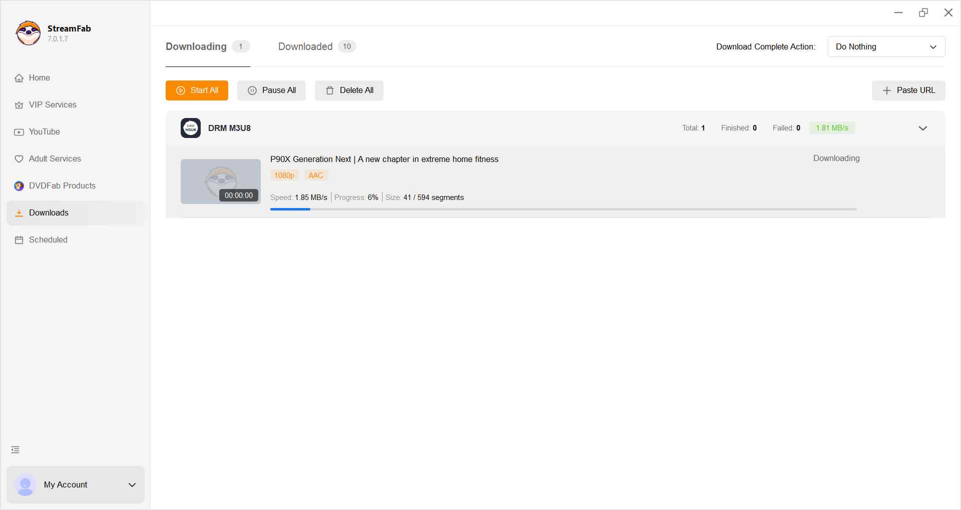 the best way to convert m3u8 to mp4 in 2026: step 3 of streamfab
