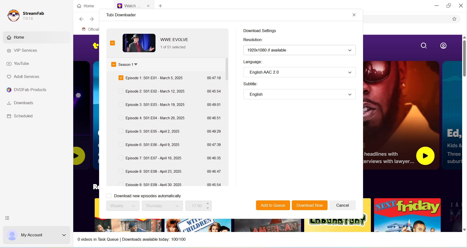 rip tubi videos with streamfab