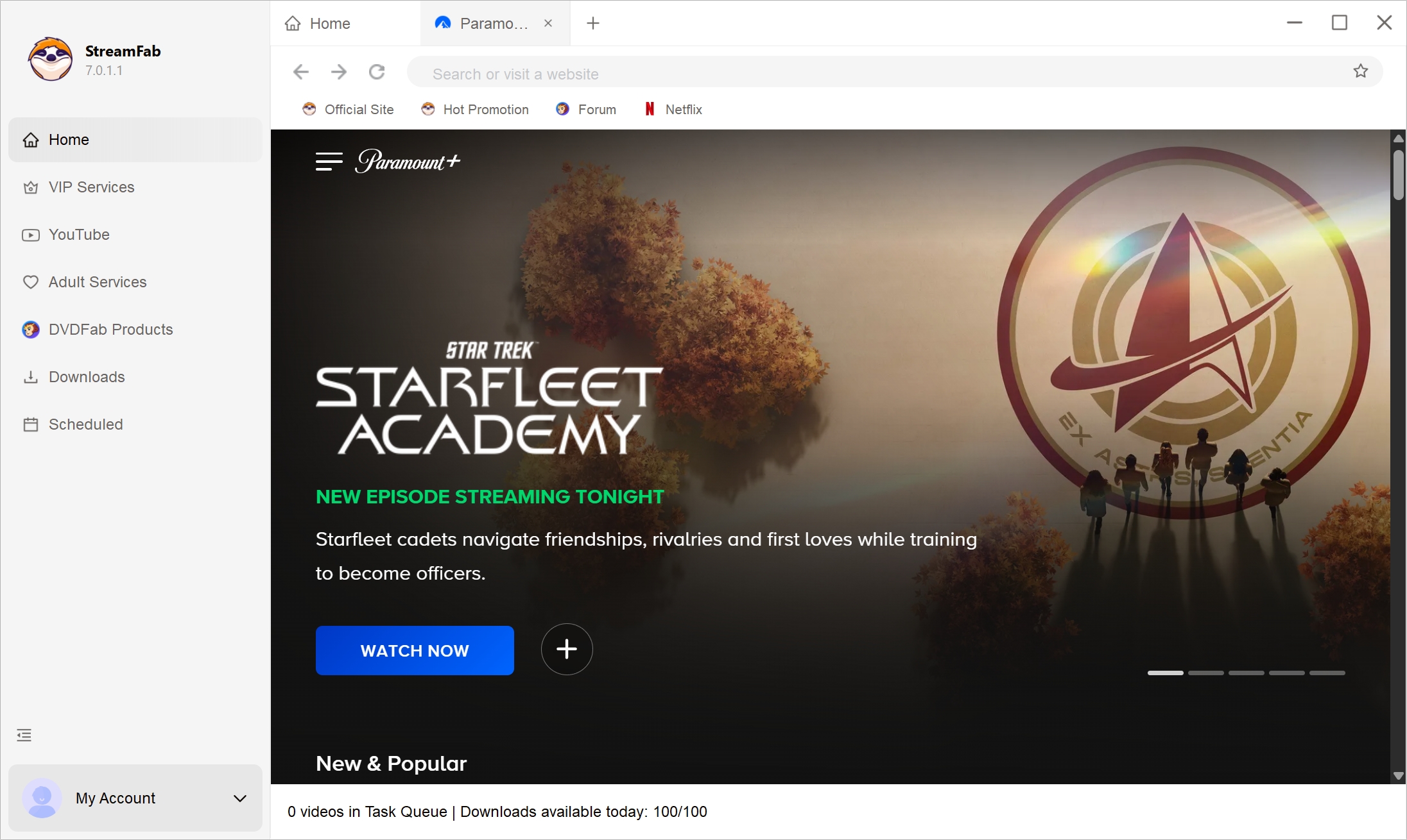 watch paramount plus with showtime offline:Downloading Steps