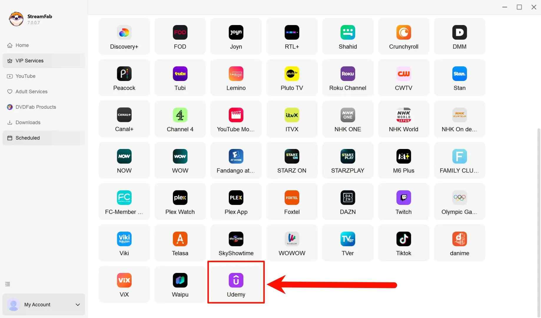 how to watch udemy offline on pc via streamfab udemy downloader: step 1