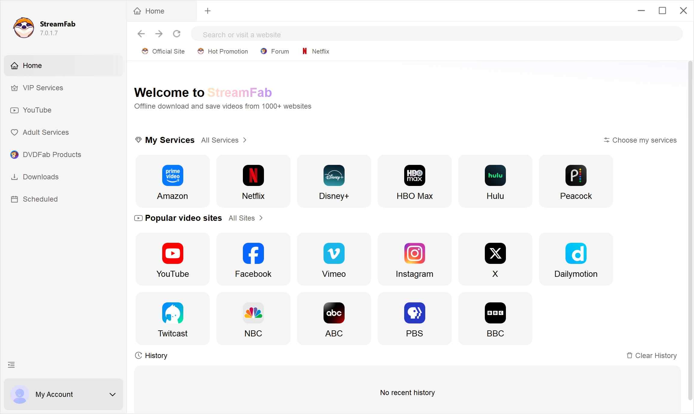 sauvegarde vidéo avec streamfab