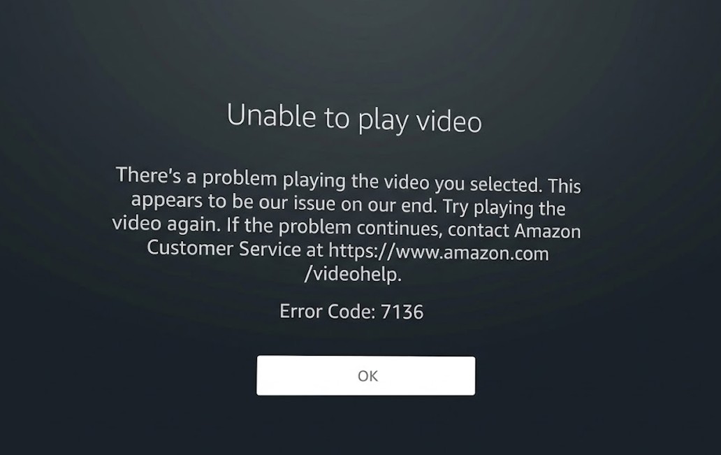 アマプラエラーコード7136