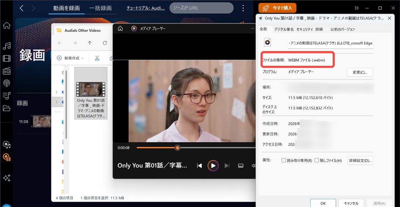 telasa audialsダウンロード