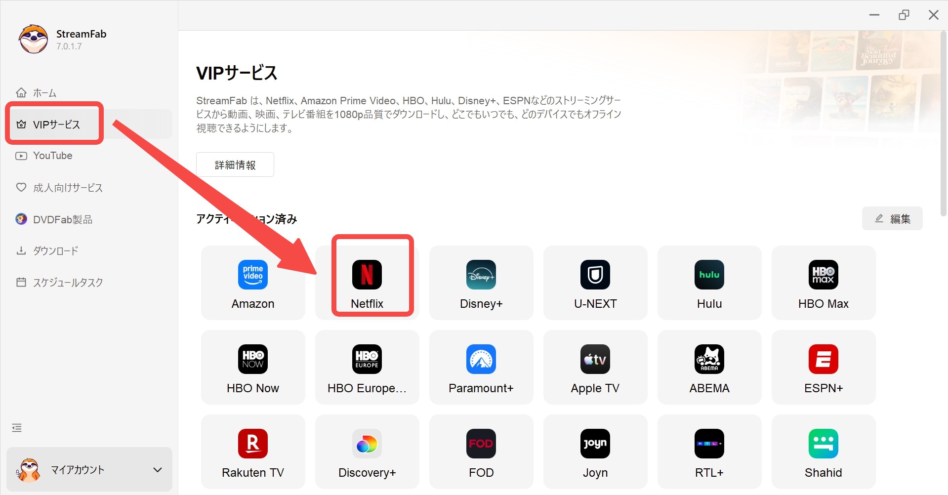 netflix 画面共有